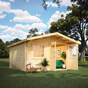 Petite cabane extérieure à structure en bois massif de haute qualité 15 ㎡ pour les loisirs en plein air - Product Image 1