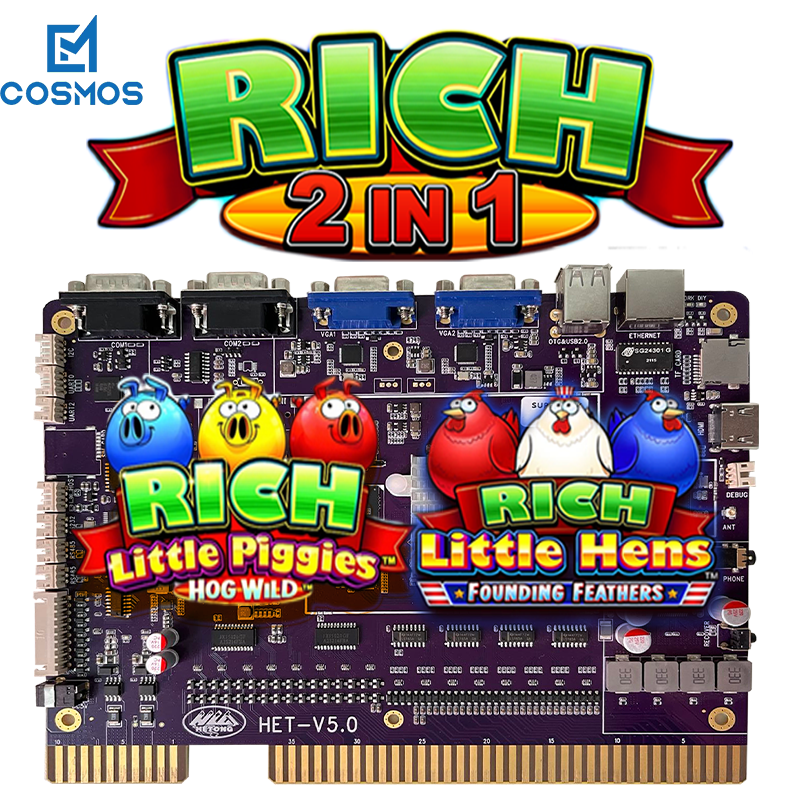 Riches petits cochons et poules 2en1