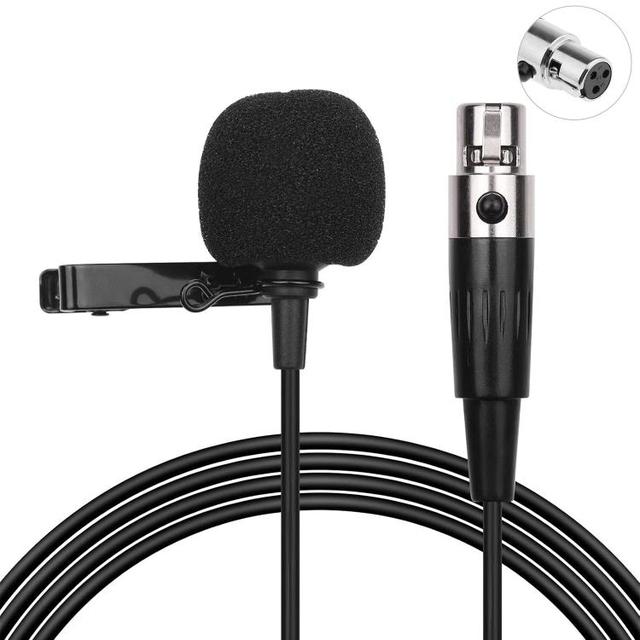 Good Quality 1.5M 3 Pin XLR Head Metal Lavalier Microphone Cable Wired Microphone
