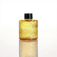 Diffuseur d'arômes sans flamme gaufré, bouteille en verre vide 100 ml, parfum liquide évaporatif, parfum d'ambiance pour la maison