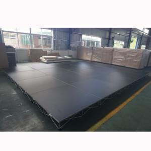 Scène de mariage portable en aluminium et bois pour extérieur avec éclairage - Product Image 2