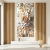 Panneau mural en PVC moderne UV à effet marbre brillant, imperméable, décoratif, pour revêtement mural intérieur, salon, salle de bain, cuisine