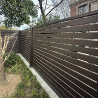 Panneaux de clôture décoratifs en métal pour extérieur, en alliage d'aluminium durable et antirouille, pour clôture à lattes, escalier, écran d'intimité pour villa de luxe, DIY
