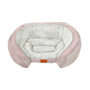Muestras gratuitas de cama redonda de lujo grande a prueba de masticación personalizada para perro, sofá mullido de tela antideslizante, cama para mascotas, colchón Jumbo para perro grande - Product Image 3