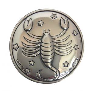 Perlas Sueltas BLAZON ZODIAC SCORPIO de 30 mm de Diámetro, Elegante Colección Zodiacal - Product Image 1