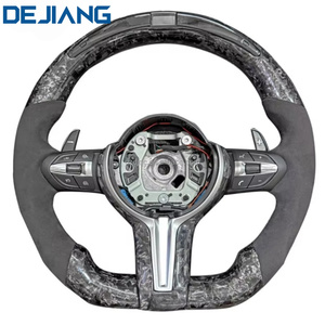 Volant de voiture en cuir Alcantara M-Sport pour <span class=keywords><strong>BMW</strong></span> F01 F20 F30 F21 F22 F31 F32 F25 M3 M5 X1 <span class=keywords><strong>X2</strong></span> Fibre de carbone avec LED - Product Image 3