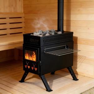 Chauffe-tente pliable et barbecue portable pour camping, poêle à vapeur extérieur en acier au carbone pour sauna, à <span class=keywords><strong>bois</strong></span>, vente en gros - Product Image 3