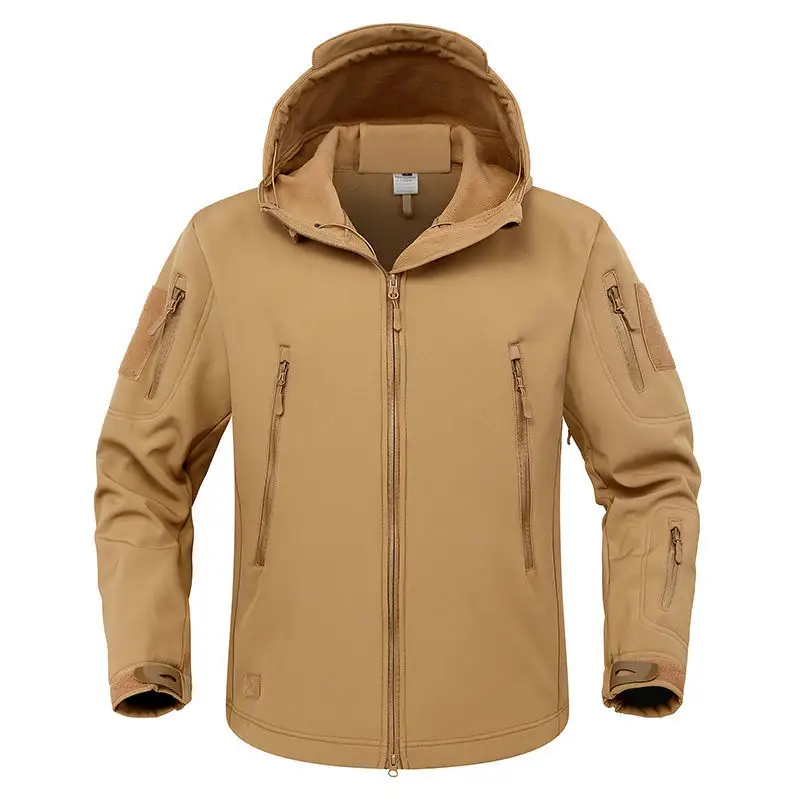 Chaqueta de concha suave para Primavera, otoño e invierno, chaqueta suave para hombre, ropa deportiva impermeable gruesa con forro polar para exteriores