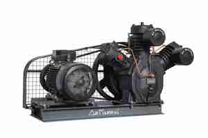 Compresor de Aire Industrial de Pistón, Compresor de Aire Reciprocante de Alta Resistencia con Tanque de Aire Horizontal para Uso en Talleres - Product Image 6