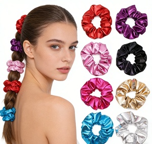 Chouchous en velours et dentelle de haute qualité, grands, élégants et décontractés pour femmes, support de queue de cheval multifonction, cadeau capillaire - Product Image 1