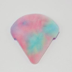 Éponge de maquillage triangulaire super douce en forme d'éventail, houppette à poudre pour blush, accessoire de beauté en coton personnalisable, lavable - Product Image 2