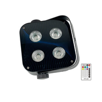 Projecteur LED sans fil 4x15W DMX et IR avec télécommande pour scène, mariage et fête