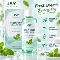 Rince-bouche sans alcool à la menthe douce 473 ml pour un soin quotidien et une sensation buccale fraîche et propre en bouteille transparente Marque privée
