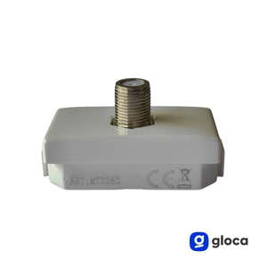 Conector de TV satelital Gloca con tornillo de fijación, tipo F, para montaje en panel, de plástico, juego de 2 - Product Image 6
