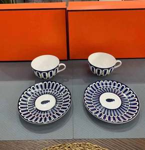 Factory Custom 12 Pcs Cup and Saucer Set Economical Porcelain and Ceramic for Back to School - Product Image 1