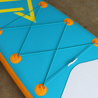 Planche de SUP gonflable en PVC de taille personnalisée 12,5'x31"x6" avec pompe et kit de réparation pour exercices aquatiques et pagaie conviviale avec les chiens
