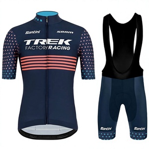 Conjunto de Ropa de <span class=keywords><strong>Ciclismo</strong></span> de Verano para Hombre, Versión Profesional para Equipos, Pantalones Cortos con Tirantes, Transpirable, de Nailon/Cachemira - Product Image 1
