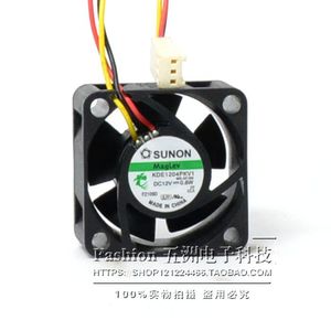 SUNON 40x40x10 มม. 12V 0.8W พัดลม 3 สาย KDE1204PKV1 แบริ่งของเหลวเครื่องพิมพ์ระบายความร้อน - Product Image 3