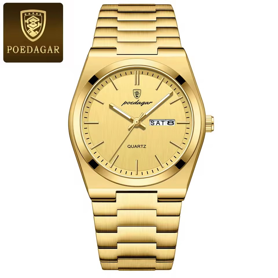 1 all gold stainless steel strap