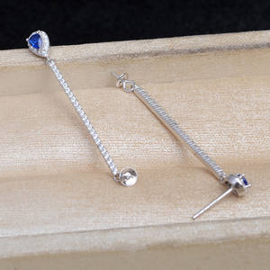 Accessoires DIY en argent S925, bracelet 4-5 mm, JG6004, trois perles semi-finies, clous d'oreille creux, semi-finis, bracelet 4-5 mm - Product Image 5