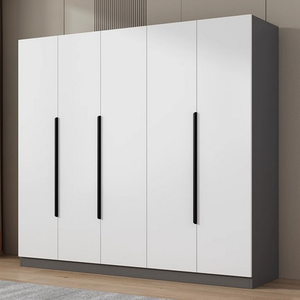 Grande <span class=keywords><strong>armoire</strong></span> en bois, placard de rangement pour vêtements, <span class=keywords><strong>armoire</strong></span> de chambre à coucher, organisateur de sacs à vêtements, grand placard avec portes - Product Image 1