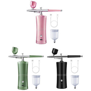 Machine à peinture aérographe professionnelle avec compresseur, kit aérographe portable sans fil pour dégradé, nail art, pâtisserie et artisanat - Product Image 2