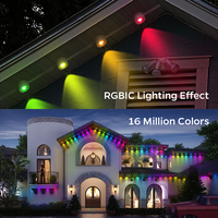 Bande lumineuse LED à pixels RGB décorative Twinklight, source lumineuse laser pointue intelligente RGB, éclairage extérieur permanent pour les gouttières