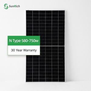 <span class=keywords><strong>Panneau</strong></span> solaire monocristallin Sunrich à bon <span class=keywords><strong>prix</strong></span>, 580-750W, module photovoltaïque haute efficacité pour système d'énergie solaire sur toit et au sol - Product Image 2