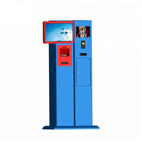 Borne de paiement libre-service personnalisée pour parking intérieur avec accepteur de pièces, émetteur de reçus, collecte de billets par code QR et clavier crypté POS