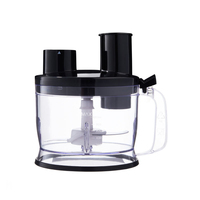 Mixeur plongeant 1000W étanche avec lame en acier inoxydable 304, fouet à œufs, processeur alimentaire sans BPA, bécher, mixeur plongeant manuel