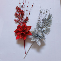 Neue Weihnachts dekorationen Künstliche Blume Beeren Pailletten Weihnachts baums chmuck Künstliche Zweige