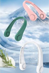 Portable LED Neck Fan Rechargeable Wearable Fan Hands Free Personal Cooling Fan Bladeless USB Fan for Home Office Outdoor Travel - Product Image 6