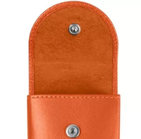 Sac en cuir PU de luxe personnalisé pour montre avec carte insérée, impression de logo personnalisée, pochette d'emballage pour bijoux en similicuir