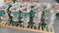 Ventes d'usine 304 vannes d'air électriques en acier inoxydable amortisseur de contrôle du volume amortisseur d'air électrique taille peut être personnalisé