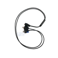Cable USB-C a USB 3.0 con Bloqueo Seguro, Montable en Panel, Cable de Datos de Alta Velocidad para Cámaras Industriales y Dispositivos Médicos