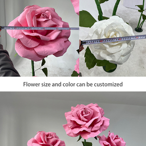 Rosas Blancas Gigantes Hechas a Mano en 3D, Flores Artificiales Realistas y Suaves en 3D para Bodas, Día de San Valentín, Graduación, Año Nuevo Chino - Product Image 5