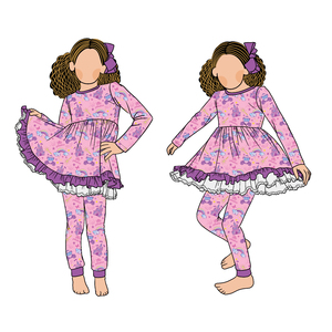 Little Glow Kid Set da Gioco con Gonna a Cerchio Completo e Vestito con Massimo Effetto Giroscopico, Pantaloni Culotte in Pizzo Invernale con Occhiellatura per Bambine - Product Image 1