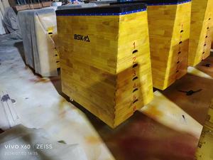 C-TOP <span class=keywords><strong>DR</strong></span>-0012 Caja Pliométrica de Gimnasia Segura, Trapezoidal, para Ejercicios de Fitness, Material PVC+EPE, 118x80x107cm, 16KG - Product Image 5