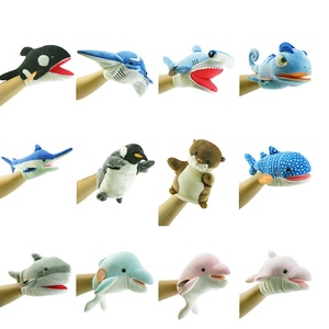 Marionnette de poignet requin mignonne en peluche, jouet doux animal marin, poupée en peluche éducative, jouet océanique, requin de simulation en peluche, cadeau pour enfants - Product Image 6