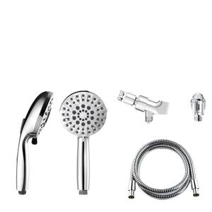 Cabezal de Ducha Multifuncional Redondo Cromado con Rociador de Lluvia, Juego de Ducha Portátil Ecológico - Product Image 3