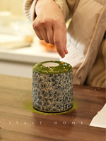 Tasse à café en céramique peinte à la main avec motif de feuille de Ginkgo (420 ml) |   Écologique, résistant à la chaleur, artisanat classique, qualité supérieure, directement de l'usine