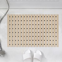 Tapis de bain sécurisé pour salle de bain, sauna, spa, utilisation intérieure/extérieure, antidérapant, massant, solide, écologique, protection pour la douche