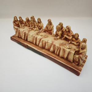Escultura Decorativa de Resina de Jesús, <span class=keywords><strong>La</strong></span> Última <span class=keywords><strong>Cena</strong></span>, Adorno Católico de Navidad, Decoración de Pascua y Bautizo - Product Image 5