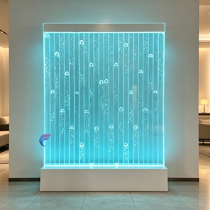 RGB LED bubble water wall Custom acrylic bubble wall Commercial interior feature decor Digital control bubble panel - Product Image 1