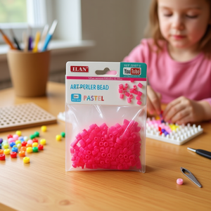 Perline ILAN Art Perler 5x5mm Rosa Fucsia Pastello per Progetti Creativi - Product Image 3