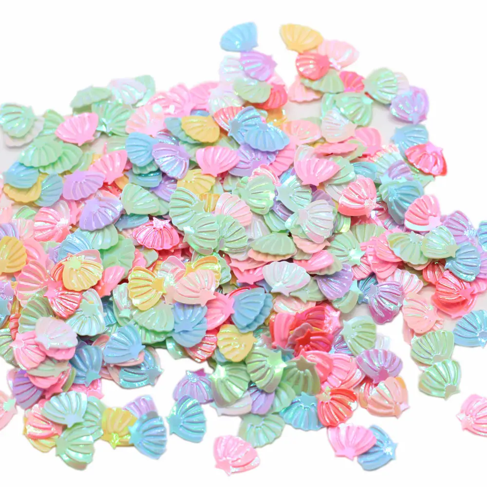 Colorful Sea Shell Glitter Paillettes PVC di Scintillio Confetti Per Arte Del Chiodo Festa di Nozze Decor