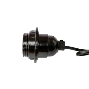 ENEC certified lamp holder E27 bakelite screw holder Machine-made LED lamp base Black AC 220V lamp holder - Product Image 3
