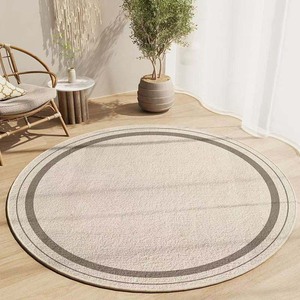 Alfombra Redonda de Terciopelo Cristal con Patrón Geométrico 9.29-2-H para Sala de Estar y Decoración del Hogar - Product Image 3