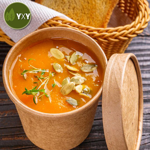 100% Dùng Một Lần Phân Hủy Sinh Học Thức Ăn Nóng Đưa Ra <span class=keywords><strong>Soup</strong></span> <span class=keywords><strong>Container</strong></span> Bán Buôn - Product Image 1