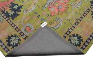 Tapis oriental transitionnel floral 9x12 tapis de salle à manger tufté à la main en laine tapis personnalisés disponibles - Product Image 6
